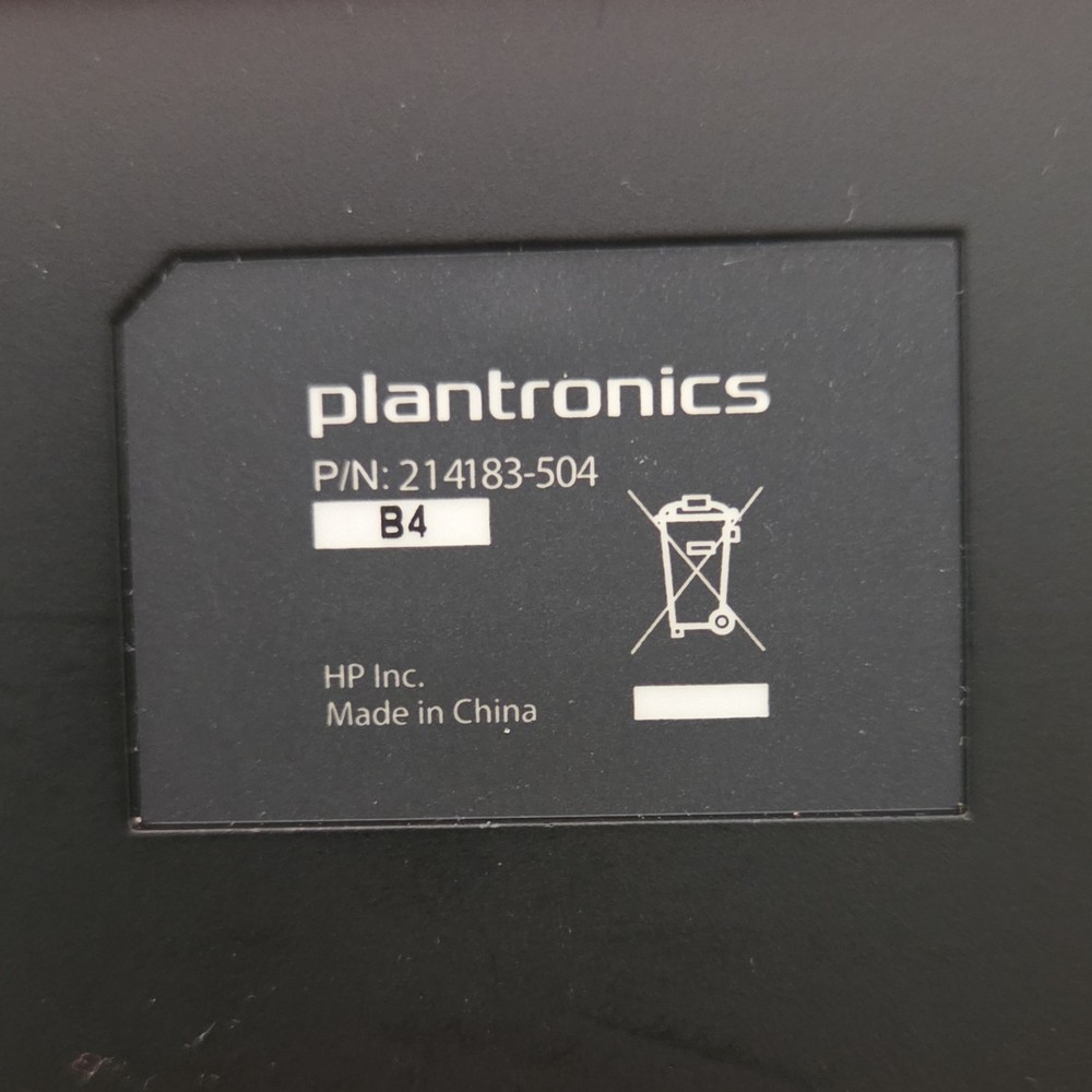Plantronics USB-C Headset Charging Dock Base 214183-504 Black