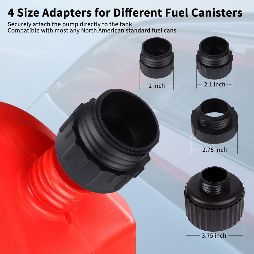 Fuel Transfer Pump (3.2GPM) with Hand Nozzle for Quick Stop Flow Control,...