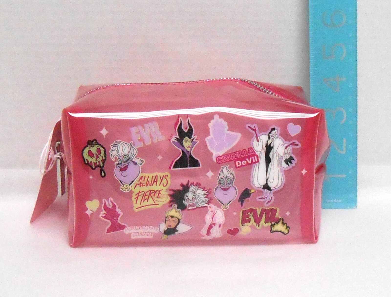 Disney Villains Skinnydip Pink Cosmetic Make-Up Bag