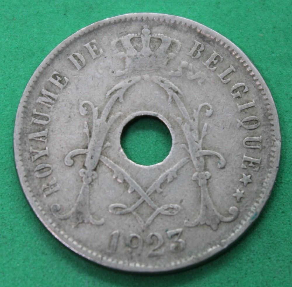 1923 Belgium 25 Centimes (#2)