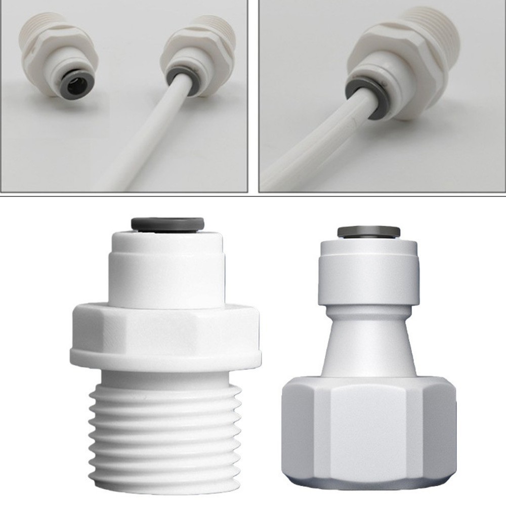 1/4 To 1/2 Adapter RO Fitting Polyoxymethylene Material Quick Connection Design