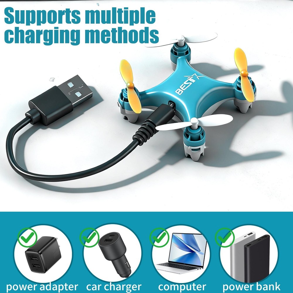 Mini RC Quadcopter Drone with LED Lights – Easy-to-Fly Remote Control Drone