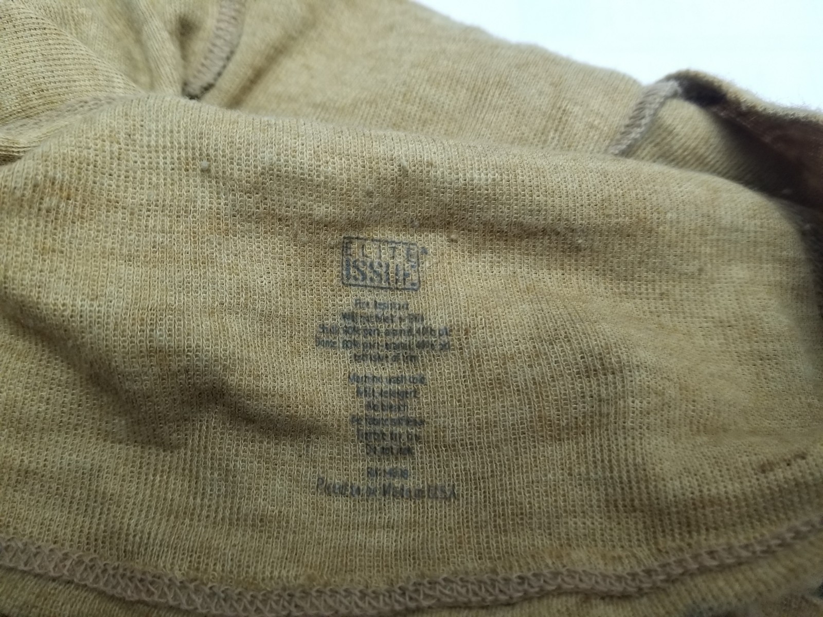 US Military Frog Light Weight Gold Hood Flame Resistant Balaclava One Size USED