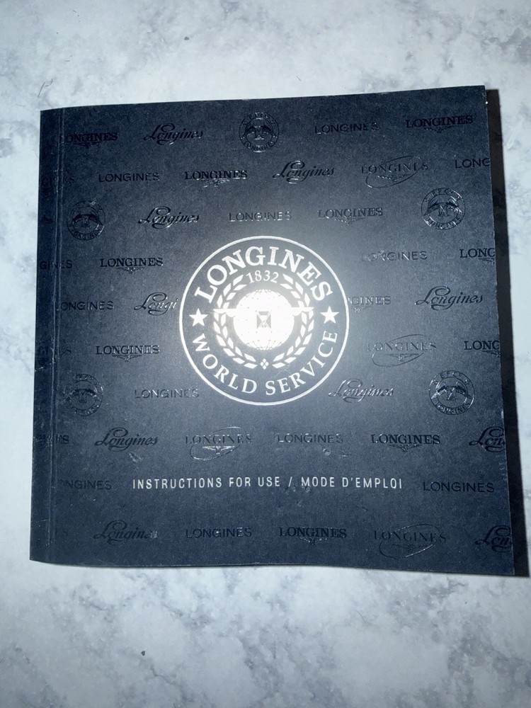 Genuine Current Longines Instruction Manual Booklet All Models All Languages