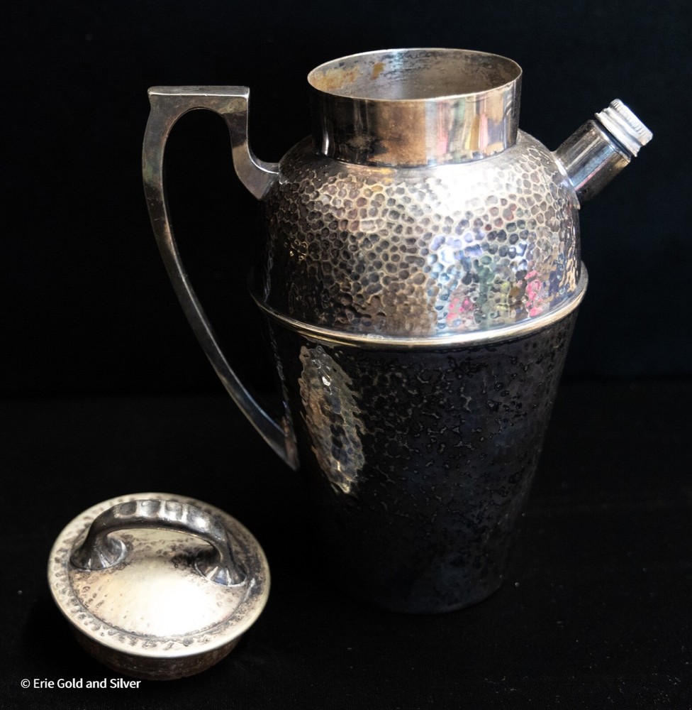 Bernard Rice's Sons inc Apollo e.p.n.s. Pitcher & Cups 6x