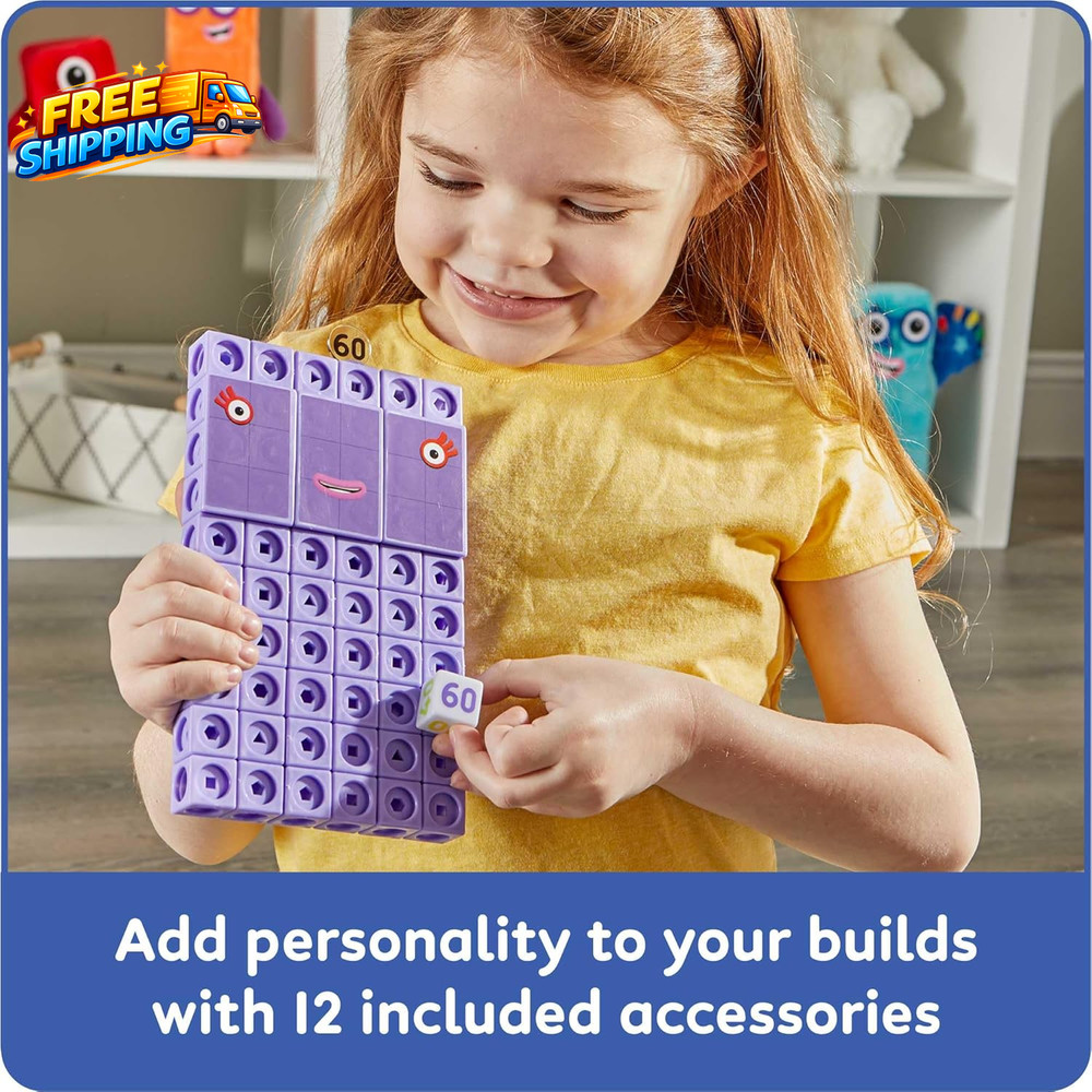 Numberblocks Heroes with Zeroes Mathlink Cubes Activity Set Preschool Learning