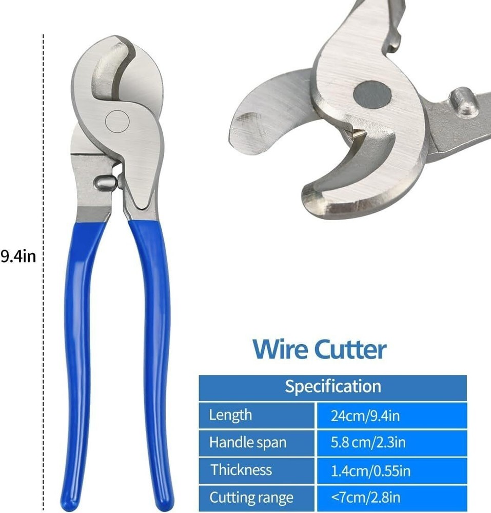 Cable Lug Crimping Tool with 170pcs Copper Wire Lugs Wire Crimping Tool