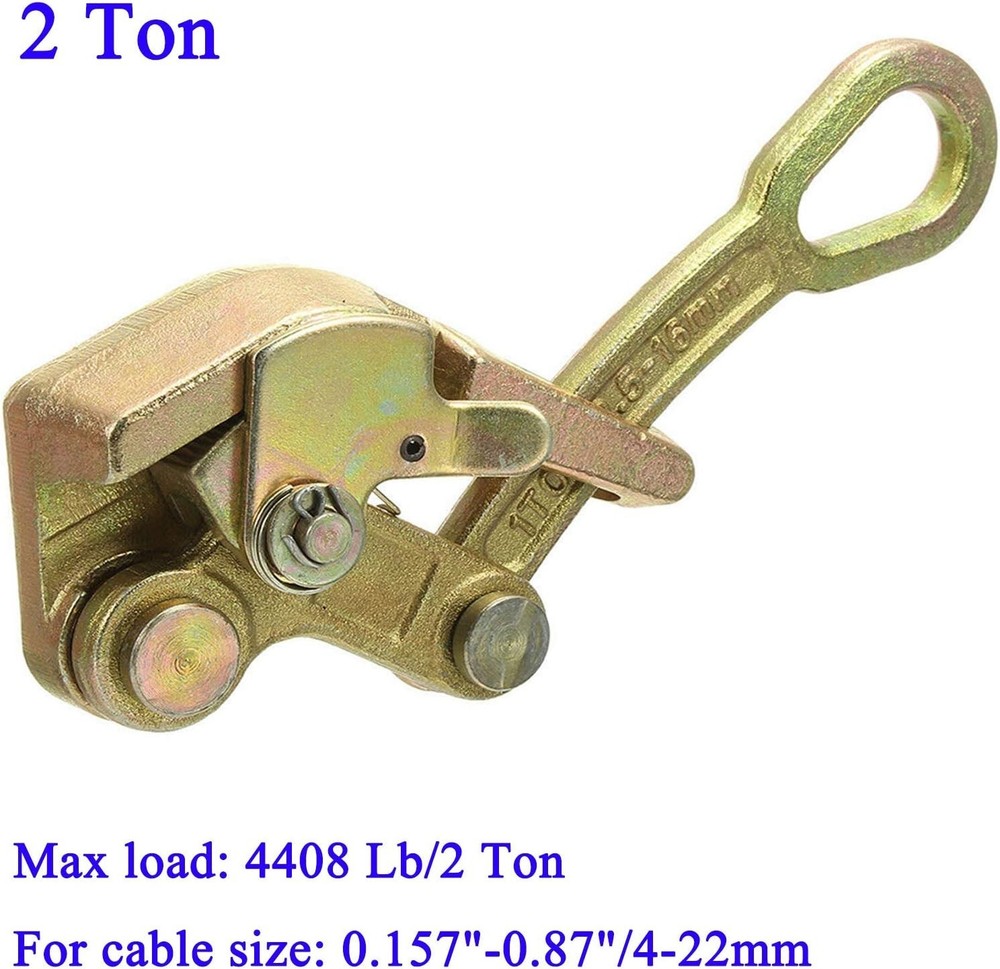 Cable Grip Wire Gripper Steel Cable Puller Tool for Wire Rope,Pulling 4408 Lb...