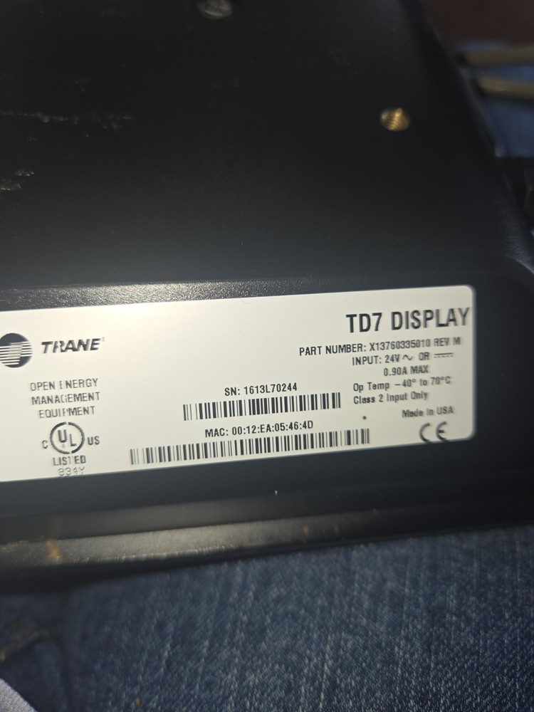 TRANE MOD02473 TRANE TD7