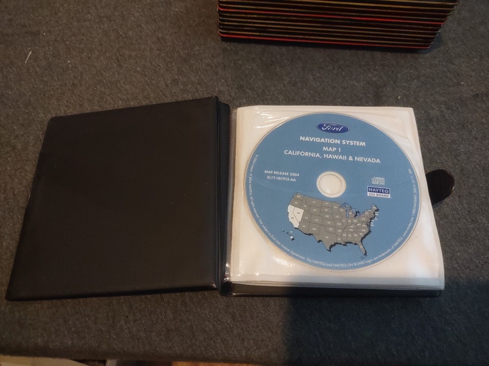 2004 FORD Navigation System US & Canada GPS Maps, 10 CD Disc's # 5L1T-18C912-FA
