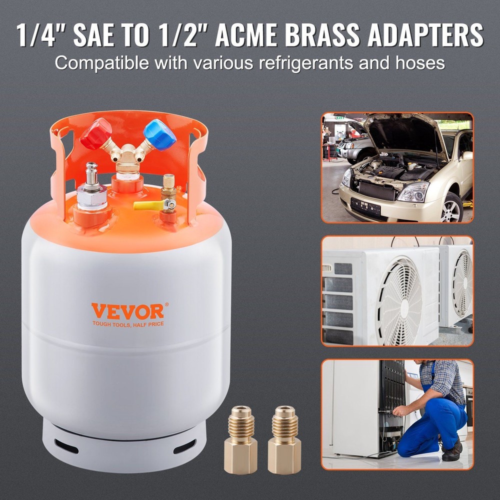Refrigerant Reclaim 30lb Cylinder with Float Switch Design