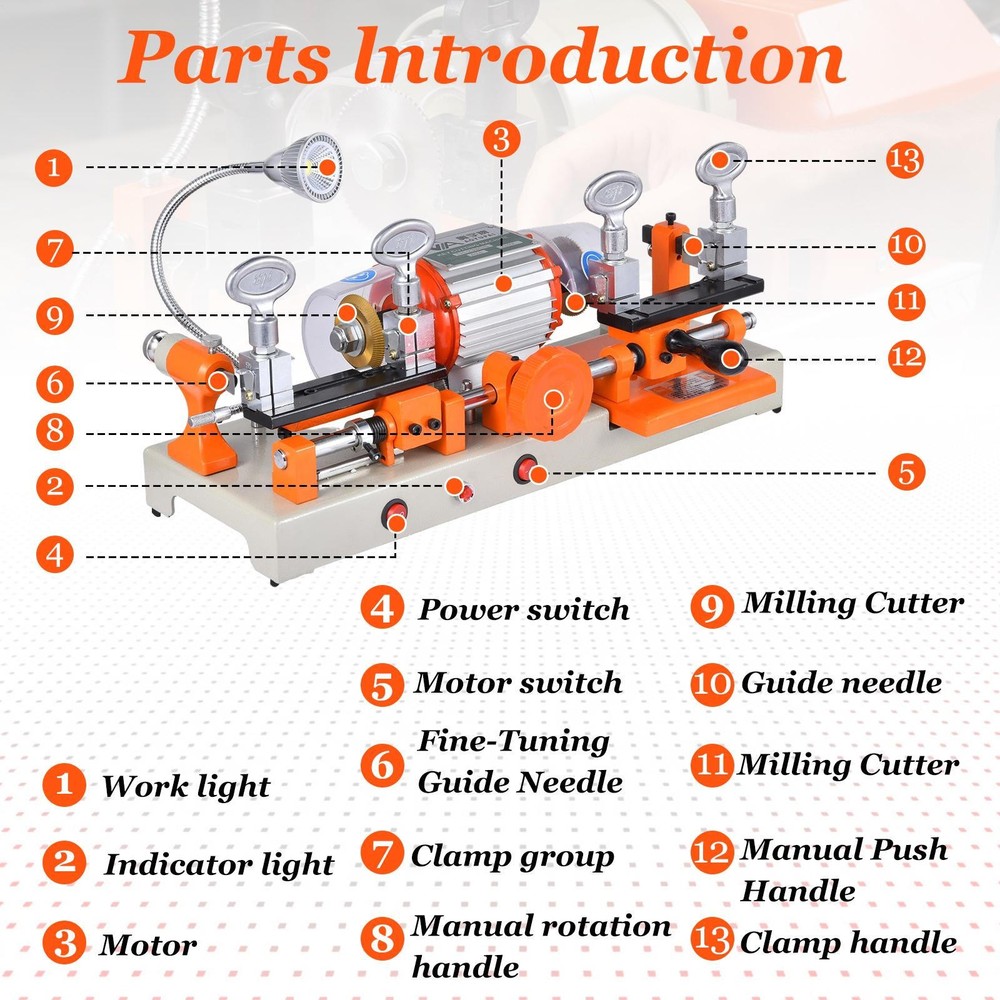 Cutter Cutting Machine, Keys Duplicator Copy Machine for Keys Copy Cloning