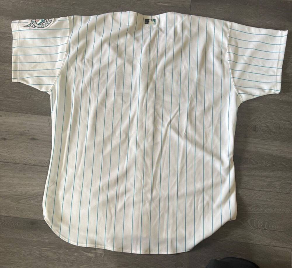 Mark Kotsay Signed Baseball Jersey Florida Marlins Size 52 hw1