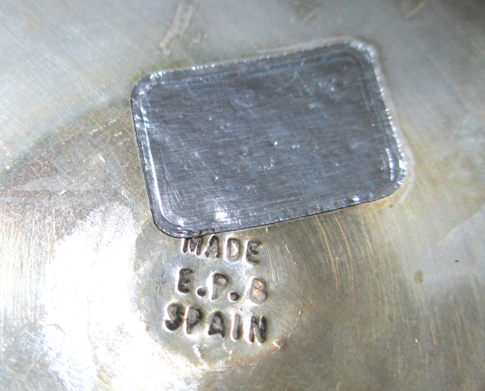 Vintage Silver-Plated Wine Goblet Stemware Spain Set 10 Twisted Grapevine Stem