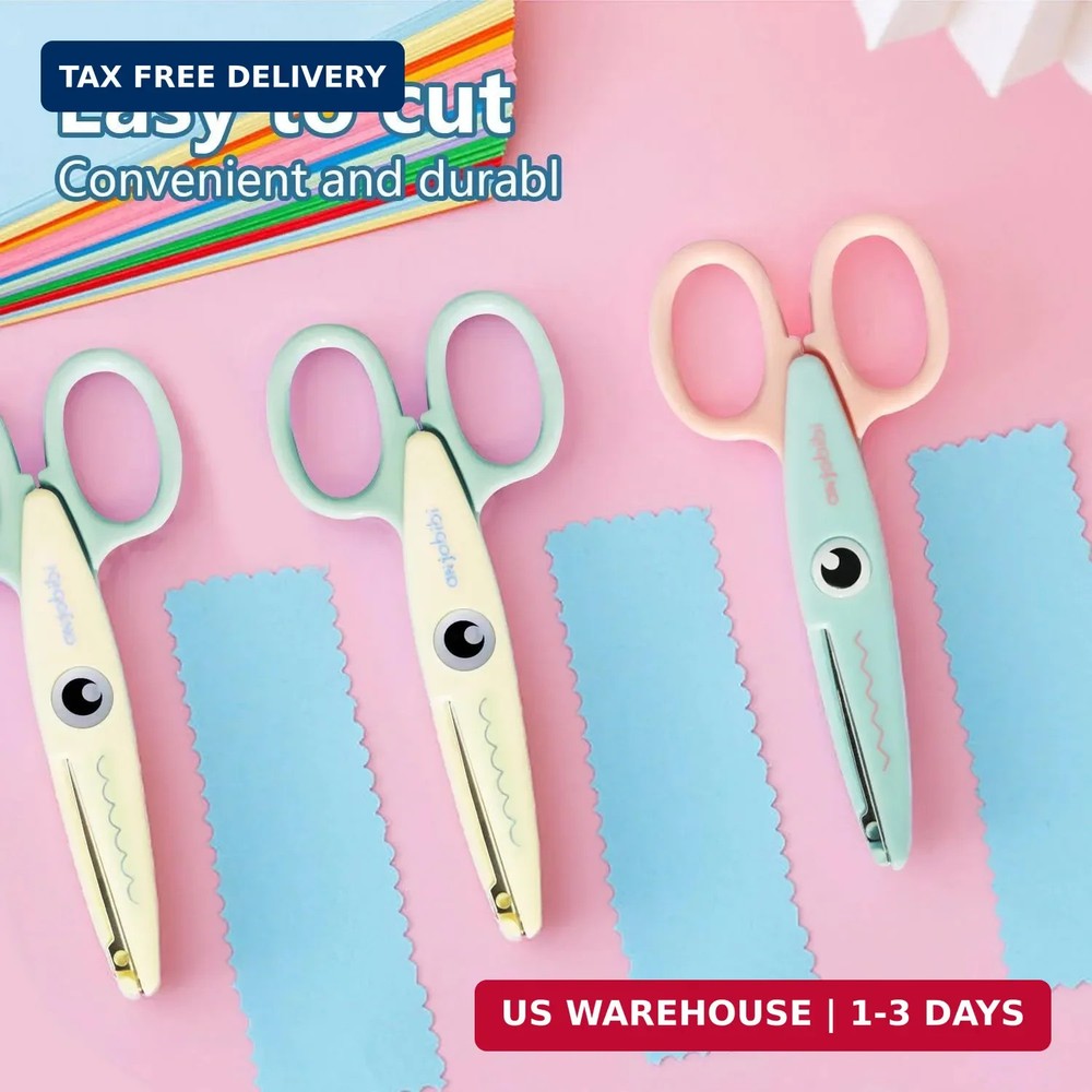 Scissors for Crafting (2-Pack)-Decorative Pattern Edge Craft Scissors,Suitable f