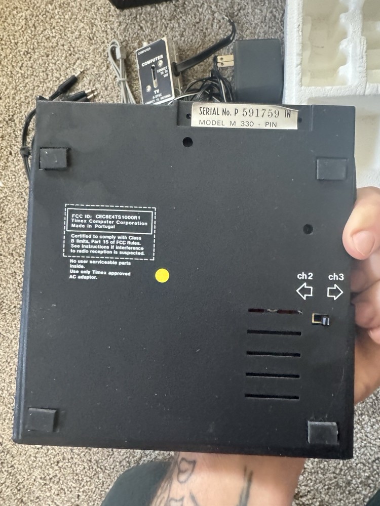 Timex Sinclair 1000 Personal Computer w/ Box Cords Manual Untested