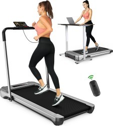 Foldable Treadmill Walking Pad 39x16in Black Remote Control Included