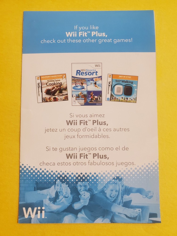 If You Like Super Wii Fit Plus INSERT ONLY Authentic Insert