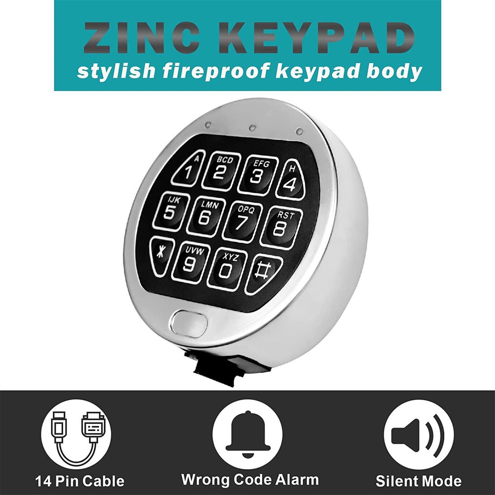 New Replacement Electronic Combination Safe Lock Digital Keypad With Swing Bol2c