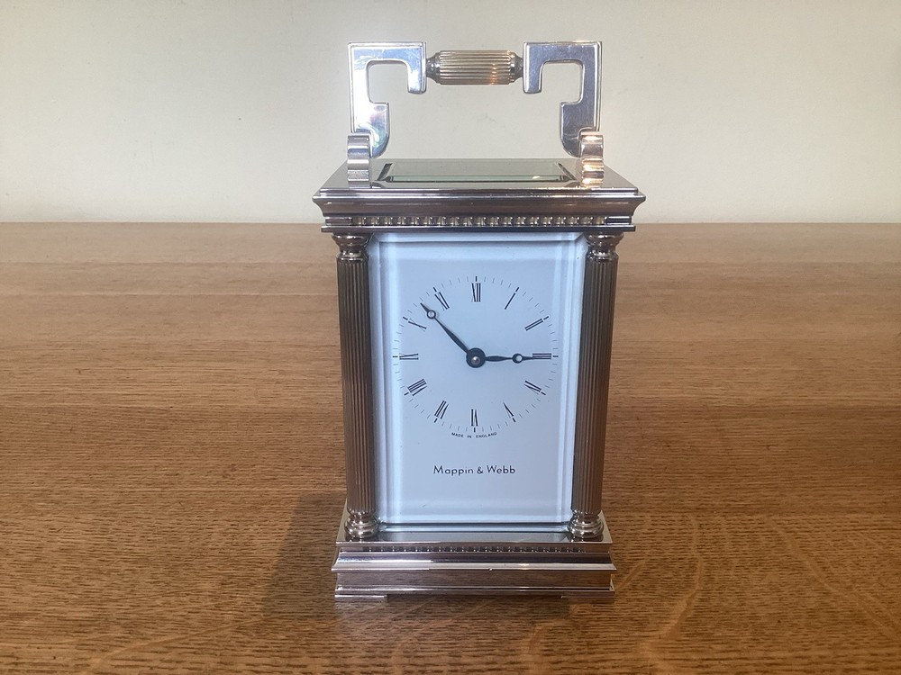 Absolutely Gorgeous ~ MAPPIN & WEBB ~ Eight Day, Chrome Carriage Clock