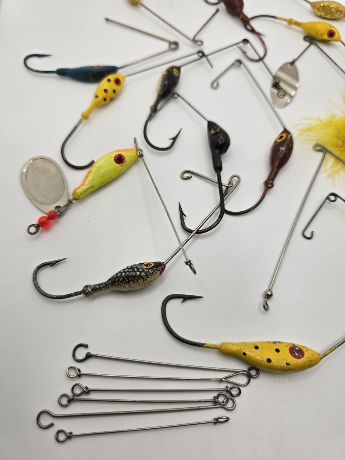 Vintage Lot of Spinnerbait Parts for Bass Fishing Lures, No Blades or Skirts