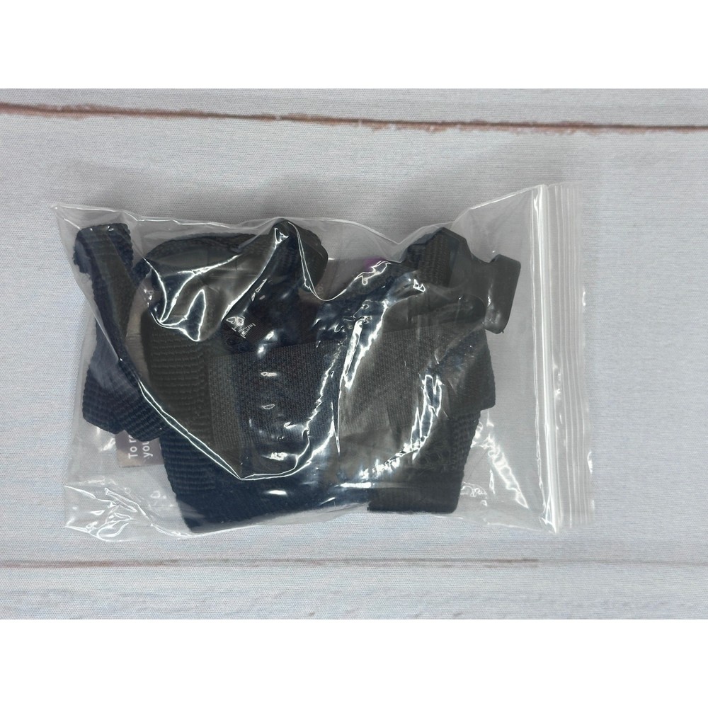 Adjustable Dog Muzzle Breathable Soft Humane Secure Fit Black NEW