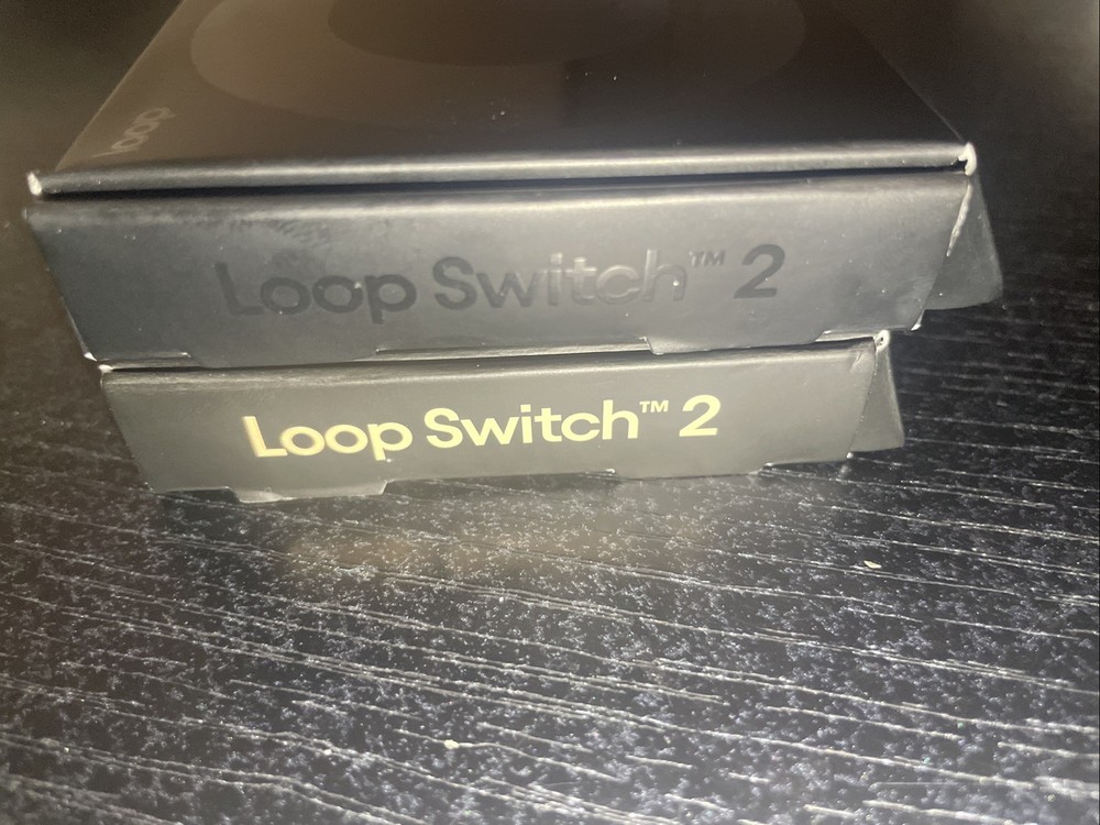 Loop Earplugs Switch 2 Gold/Black NEW Open Box 2 Pairs