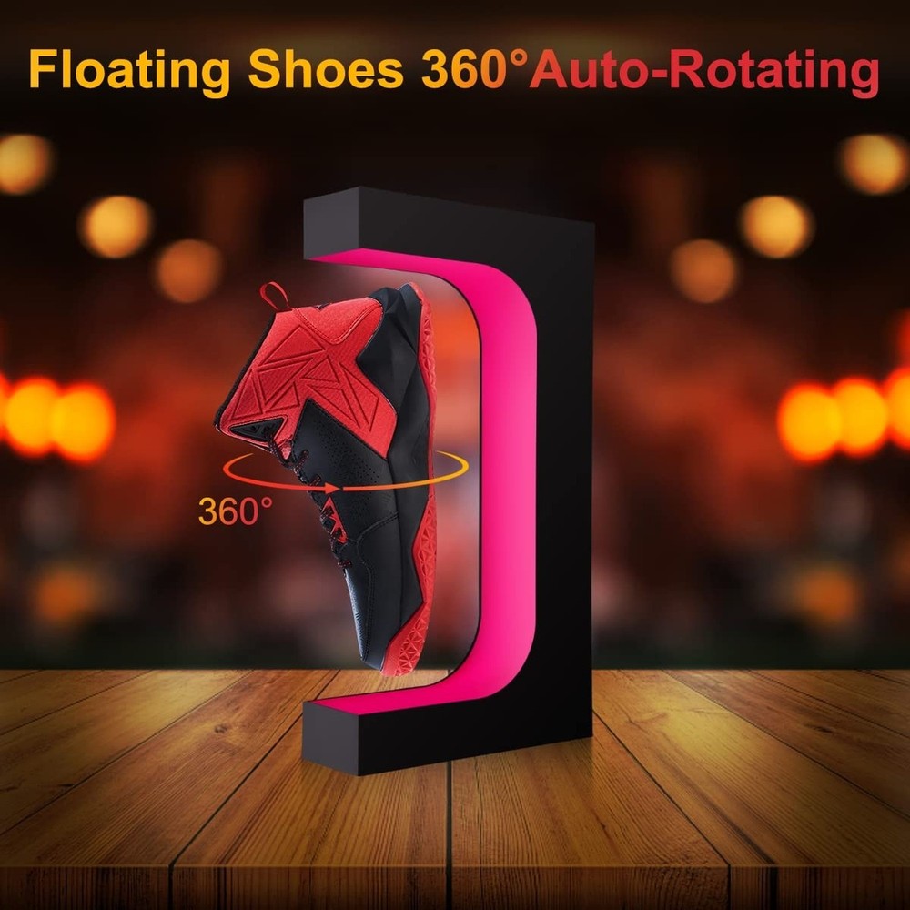 UVEHAS Levitating Shoe Display Stand, Floating Sneaker Stand with Remote 16 C...