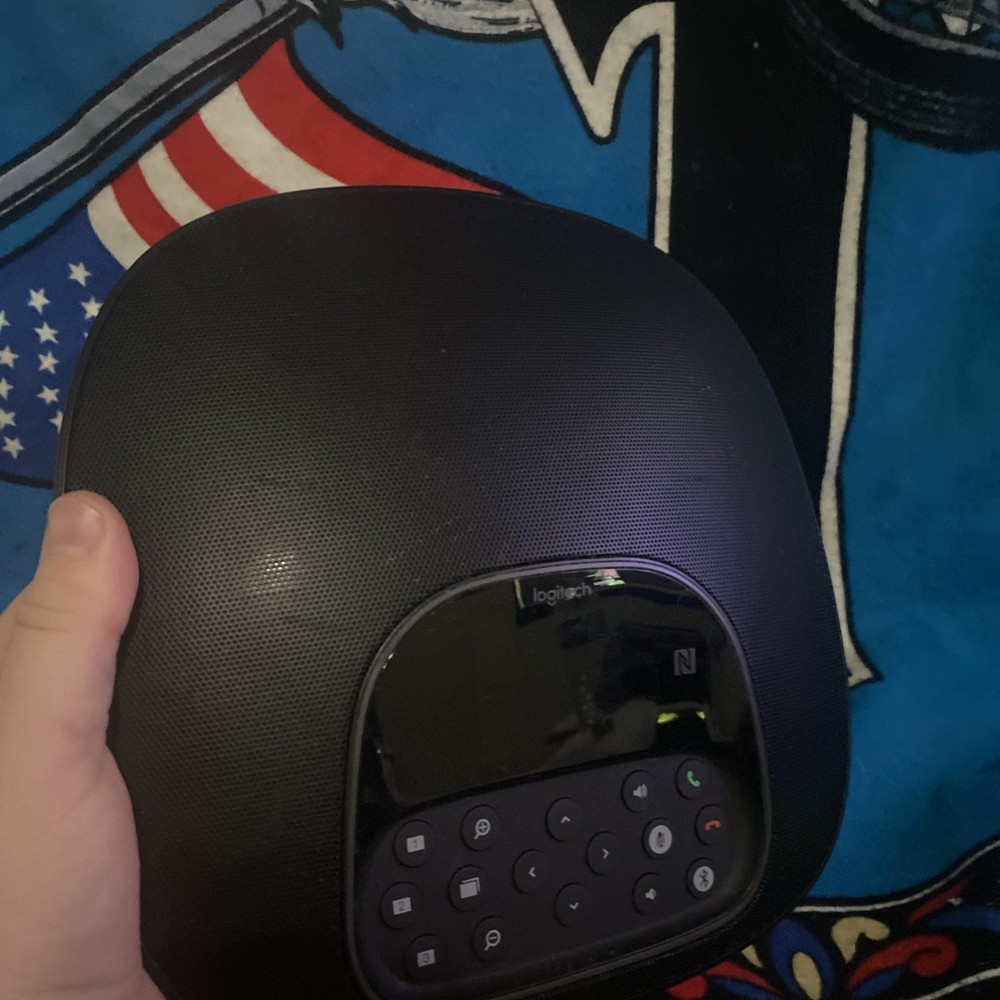 LOGITECH V-U0036 Group Video Conferencing Duplex Speakerphone Base Untested Read