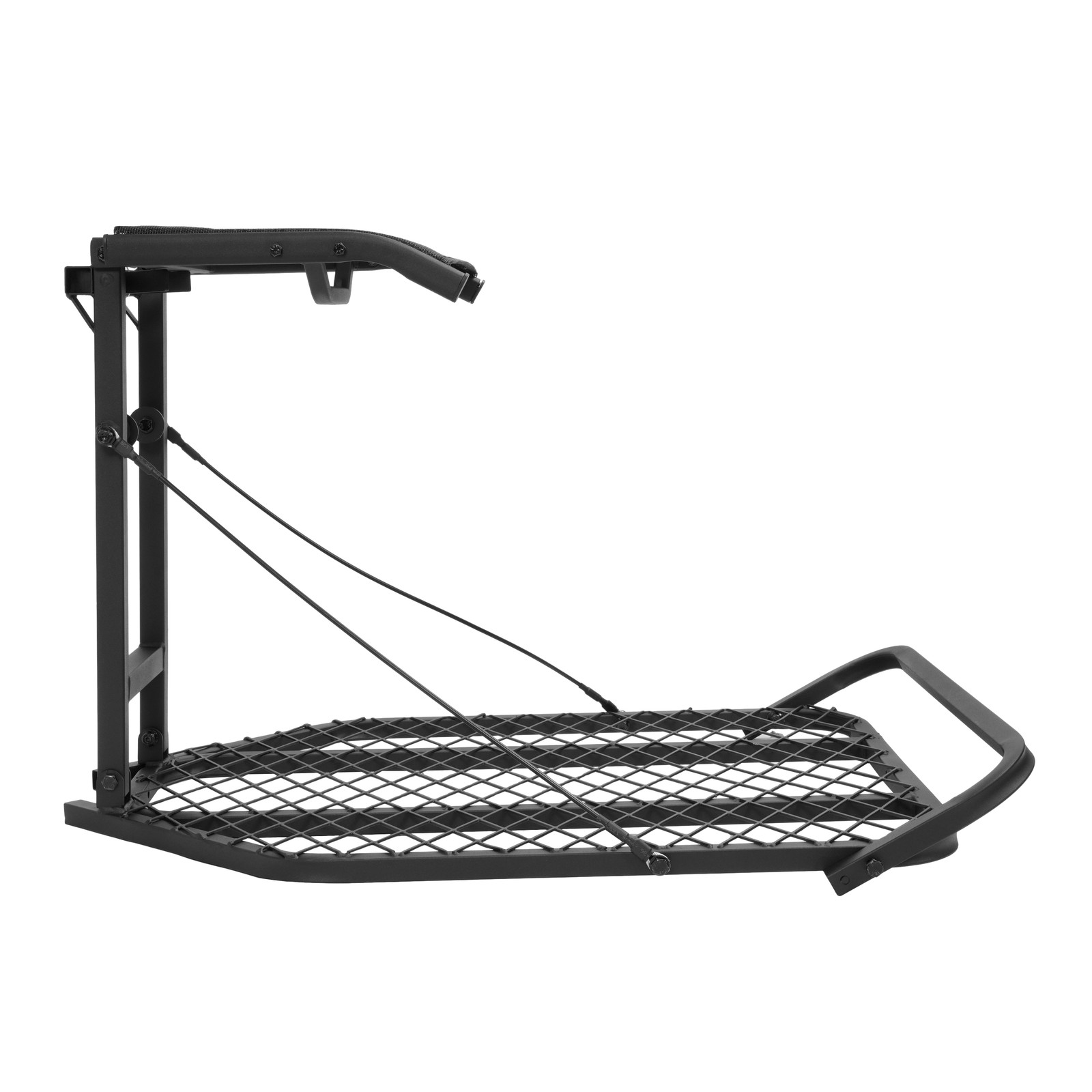 Lightweight Steel Hang-On Tree Stand Platform 26x32" W/ Flip-Back Seat 300LBS