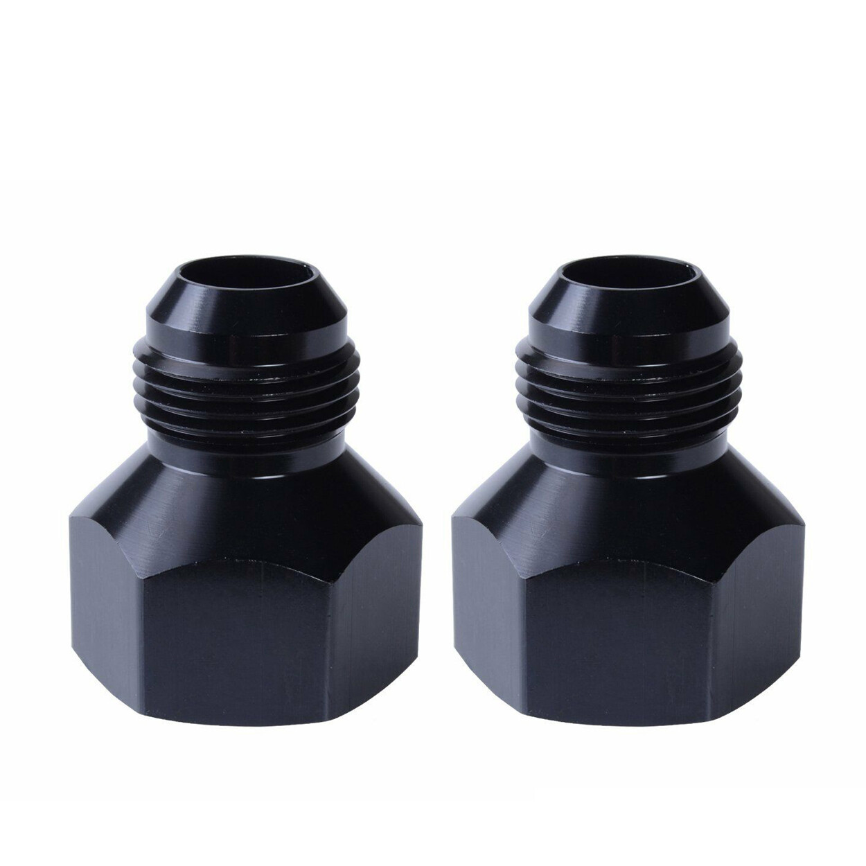 2Pcs 10AN Female to 6AN Male Flare Reducer Fitting Fuel Cell Bulkhead Adapter