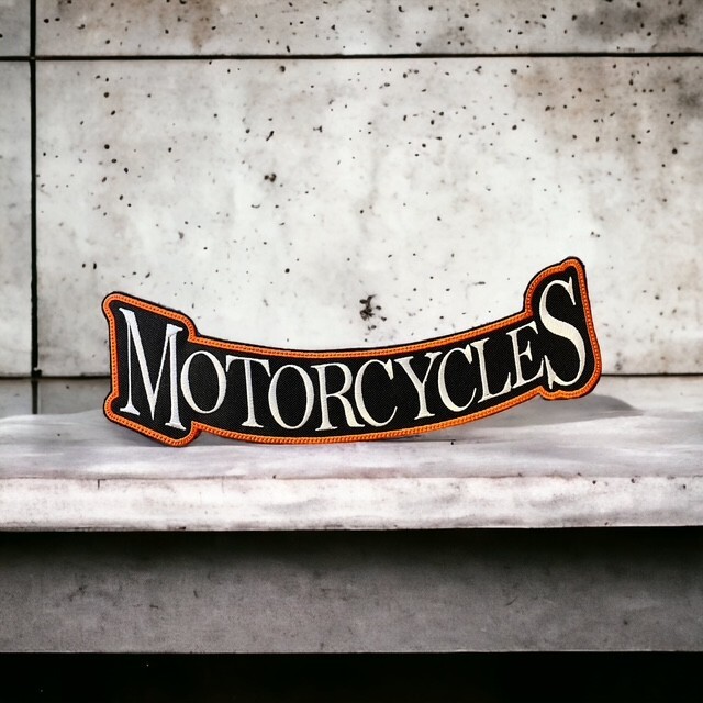 Harley Davidson Rocker Patch Set with Aztec Skull Center