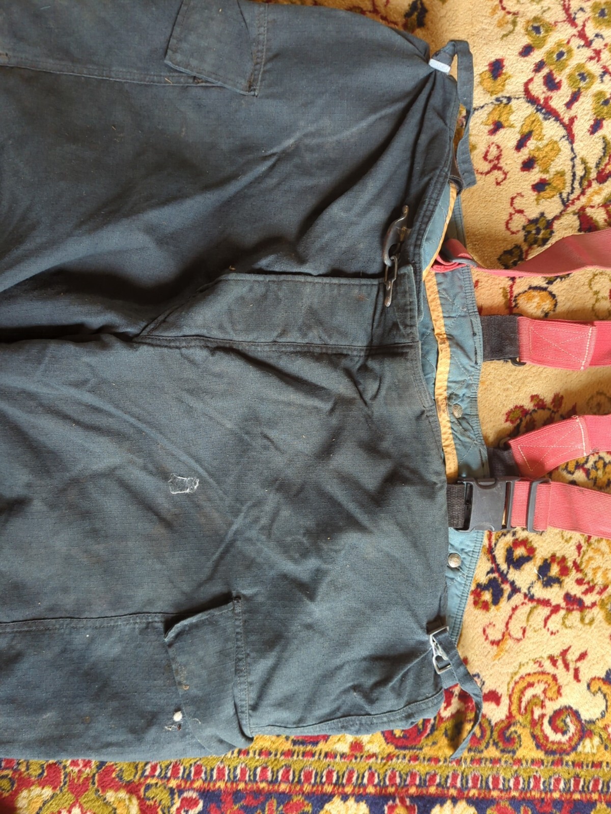 Retired Firefighter Gear Turnout Pants FIRE USED Size 56 X 26 See Pics