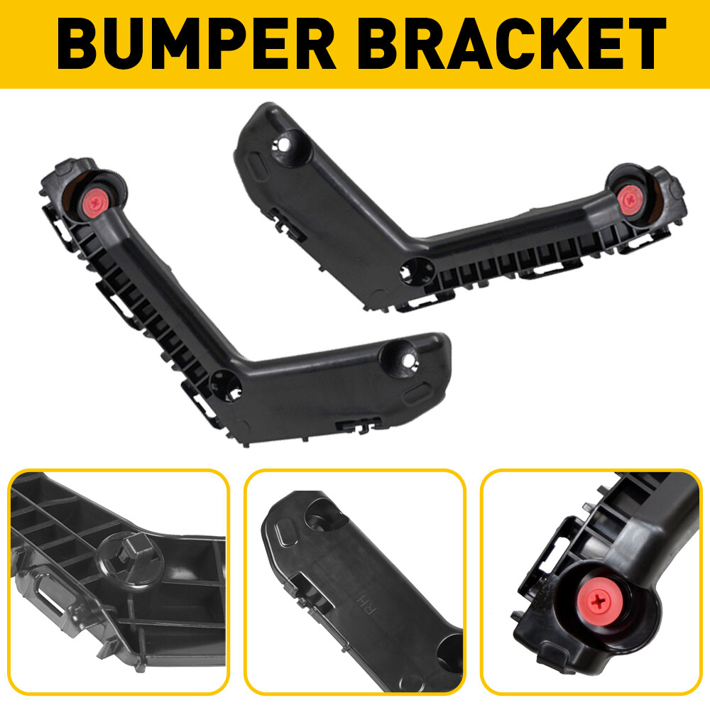 Front Bumper Retainer Bracket Set For 2017 2018 2019 Toyota Corolla Support Pair