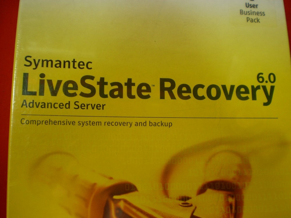 SYMANTEC BACKUP DATA RECOVERY SOFTWARE PC LIVESTATE ADVANCED SERVER V6 1 USER
