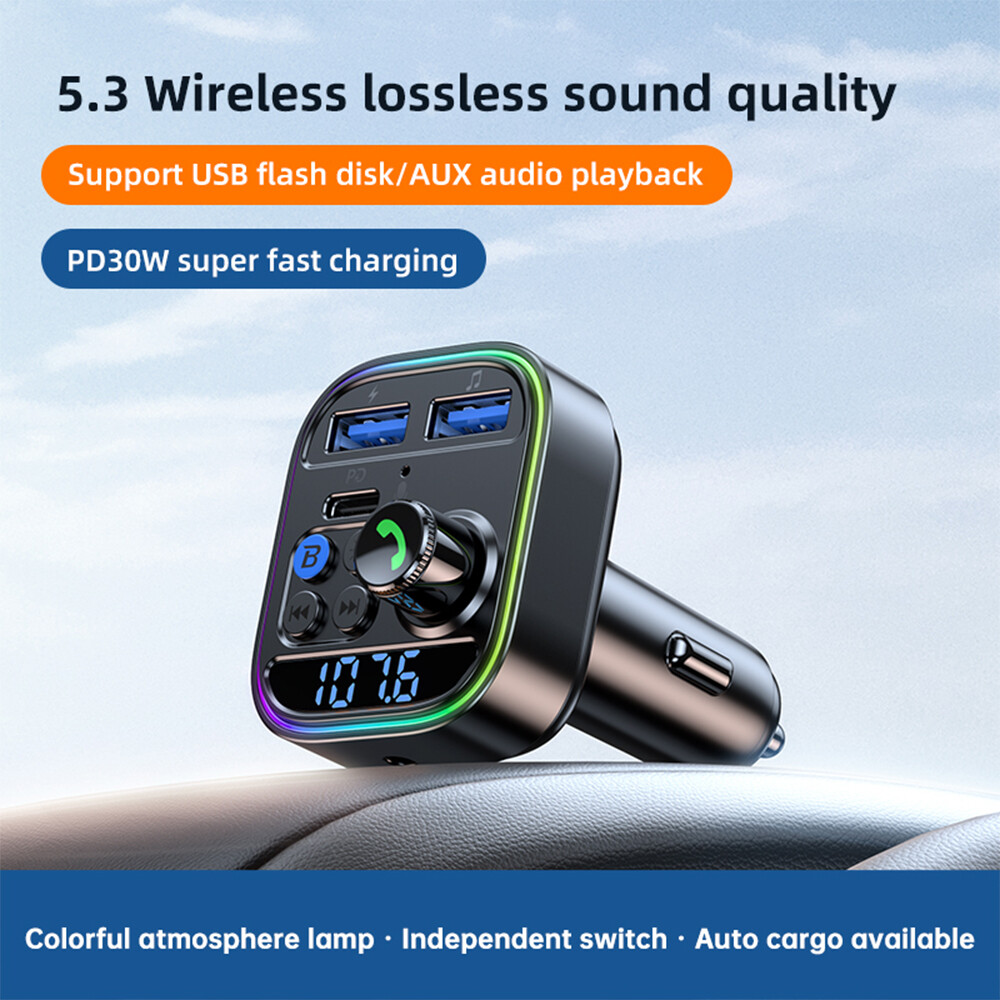 Wireless Bluetooth Car Kit MP3 Player FM Transmitter Radio Adapter USB Charger*