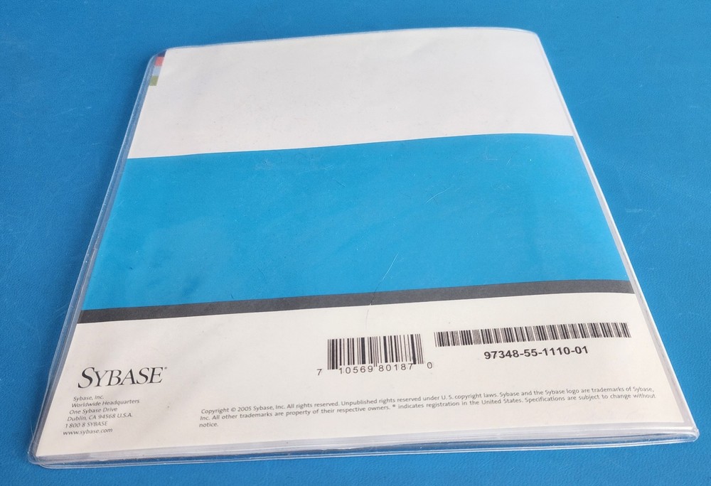 Sybase InfoMaker Version 11.1 Windows x86 3 CDs, InfoMaker 11.1, Getting Started