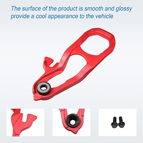 New Heavy Daty Front Car Tow Hooks Left & Right with Hardware Replacement Red