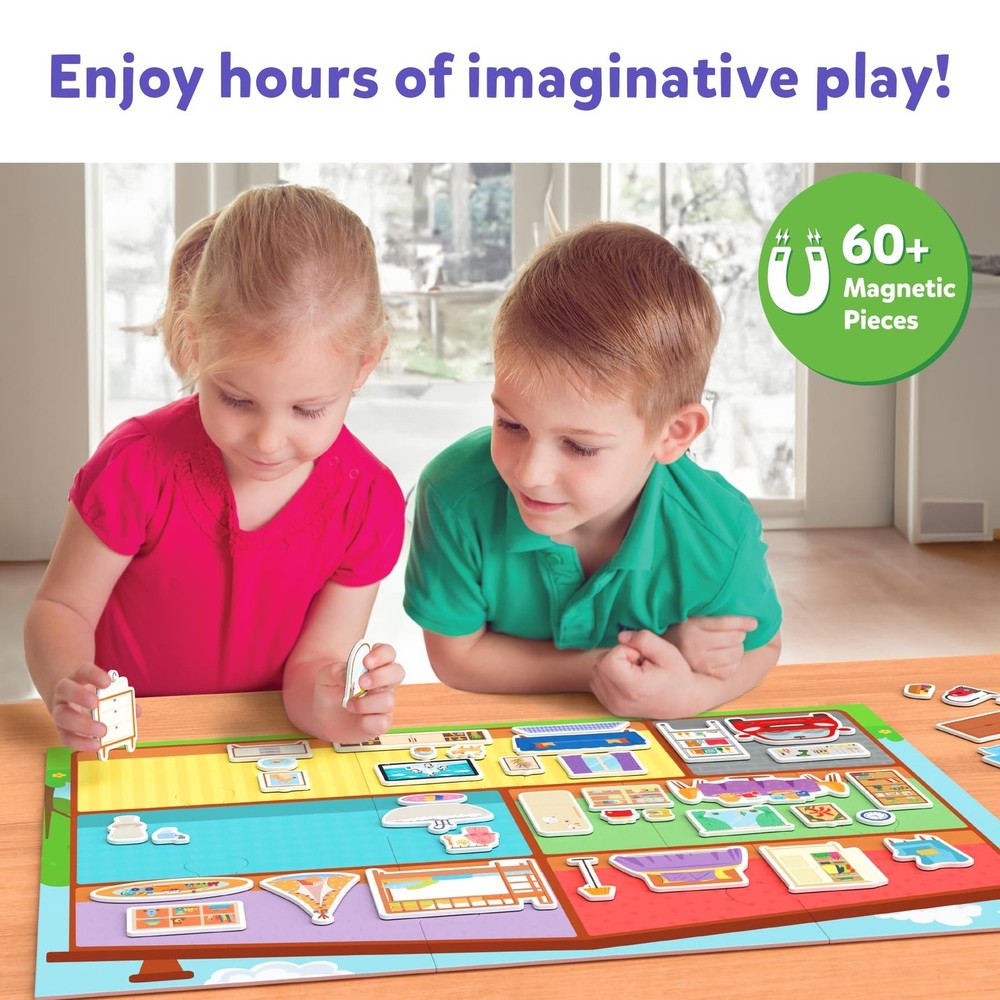Skillmatics Creative Toy Magnetopia - Design Your Home, Interactive Pretend...