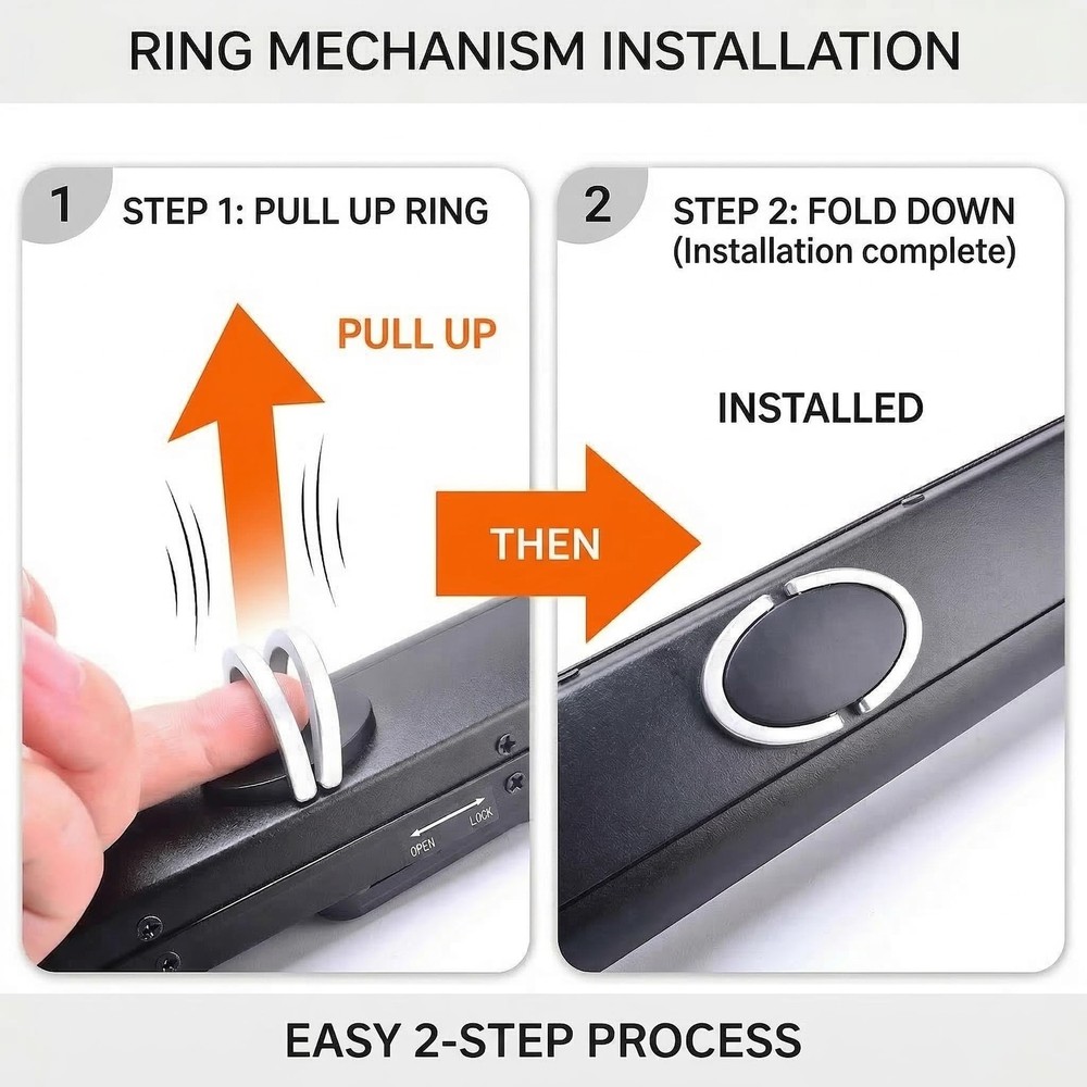 50 Inch Portable Pull Down Projector Screen 16:9 HD Retractable Tabletop Proj...