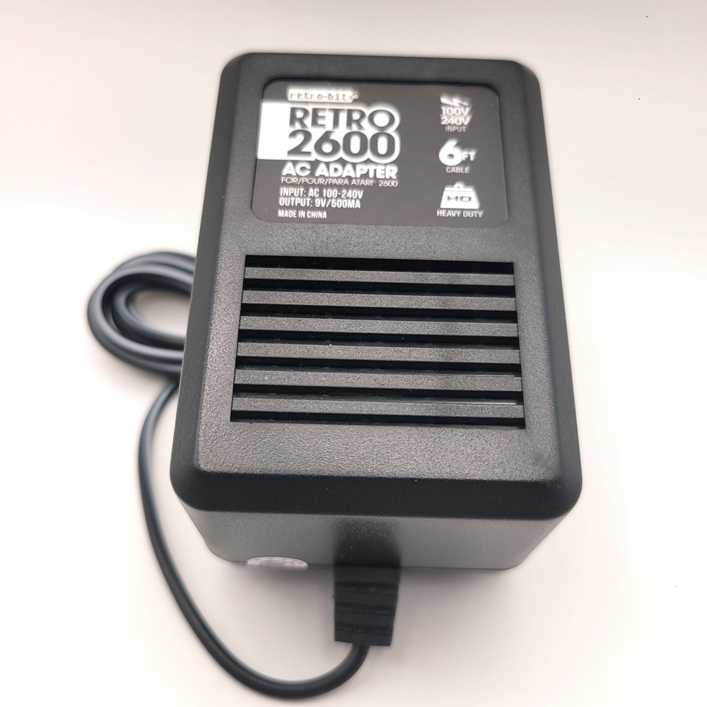 AC Power Supply Adapter Plug Cord for Atari 2600 VCS System Games Console - New