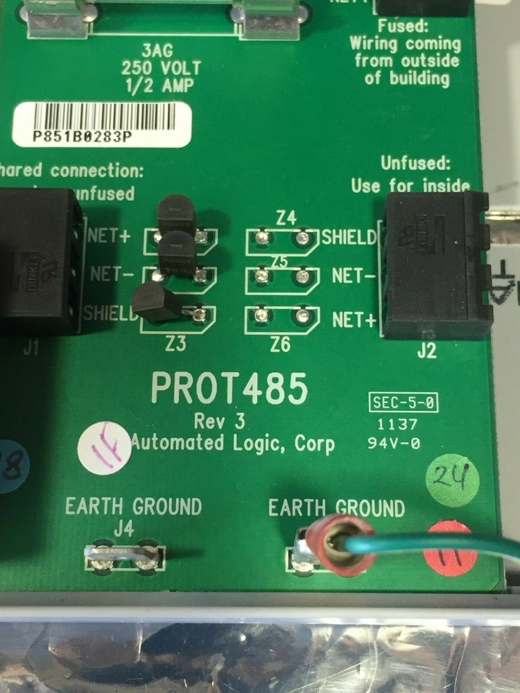 AUTOMATED LOGIC PROT485 PROTECTION BOARD