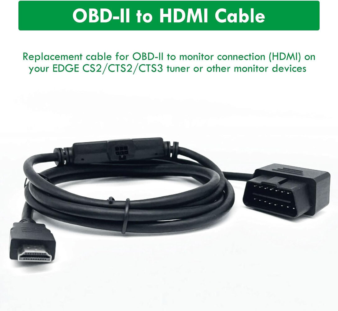 OBD2 to HDMI Monitor Interface Cable Fits for Edge CS2 CTS2 CTS3 Replacement