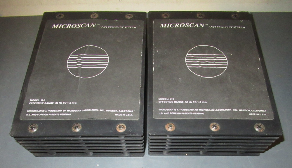 2 Microscan Anti Resonance System Vibration Panels Model d-4