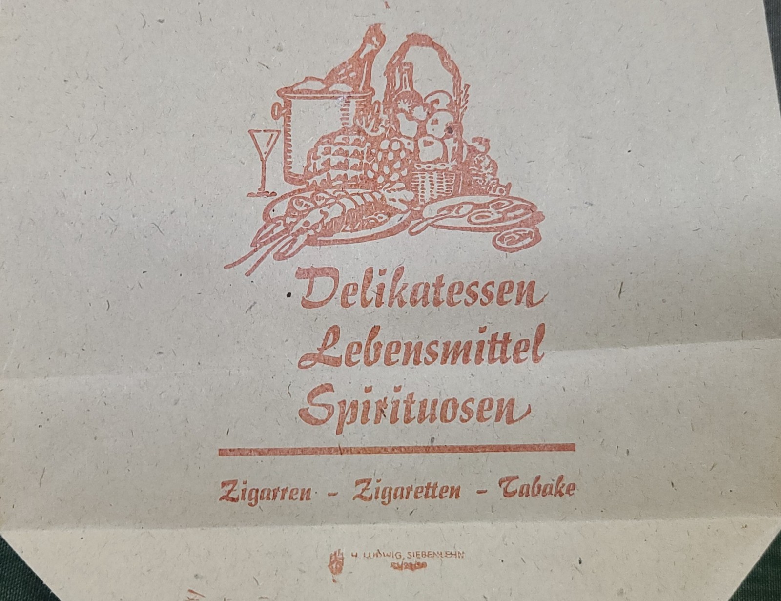 Original WWII German Material Sparen! Paper Shopping Bags 1940s Ration Homefront