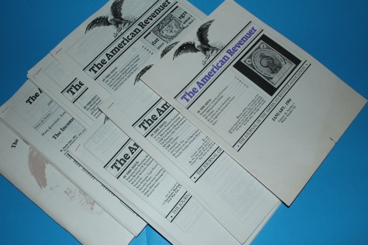 The American Revenuer Journal 1984 FULL Year BlueLakeStamps Outstanding content!