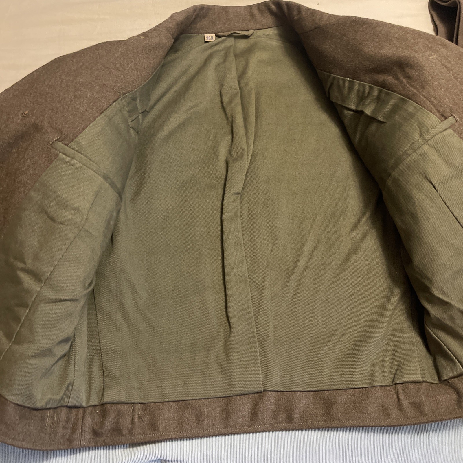 WWII US ARMY Original 11th Airborne Division – IKE JACKET, PANTS Set Size 36 R