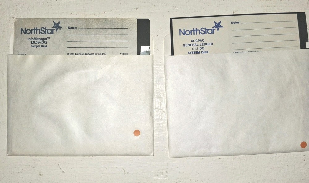 NorthStar Horizon CP/M 7 Disk Lot DOS BASIC ACCPAC InfoManager +Kaypro Case