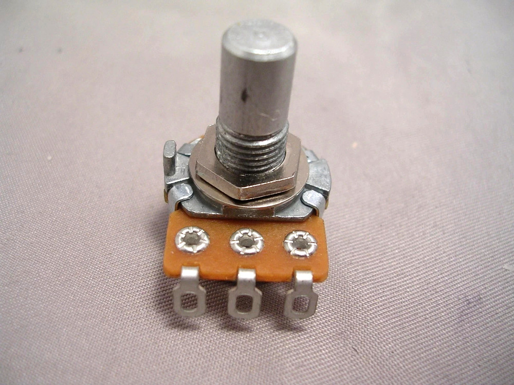 Alpha  B50K Mini Pot, Linear Taper .260" Bushing Length, Solid Shaft-FAST SHIP