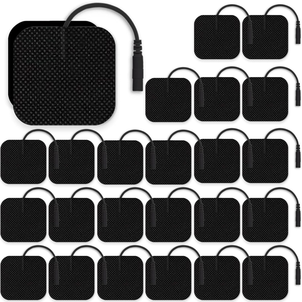 TENS Unit Pads Replacement for Electrode Electrodes Black